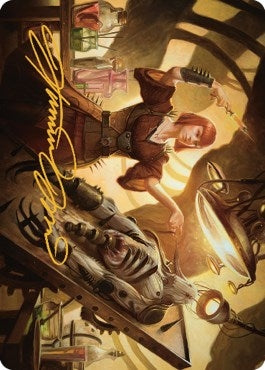 Image for Ashnod, Flesh Mechanist Art Card (Gold-Stamped Signature) (15) (Art Series: The Brothers' War) - Magic: The Gathering