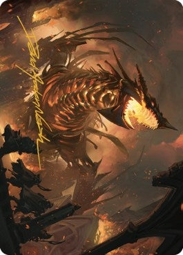Image for The Fall of Kroog Art Card (Gold-Stamped Signature) (20) (Art Series: The Brothers' War) - Magic: The Gathering