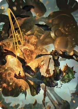 Image for Argothian Sprite Art Card (Gold-Stamped Signature) (23) (Art Series: The Brothers' War) - Magic: The Gathering