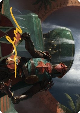 Image for Tomakul Honor Guard Art Card (Gold-Stamped Signature) (28) (Art Series: The Brothers' War) - Magic: The Gathering