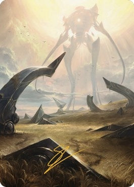 Image for Plains (47) Art Card (Gold-Stamped Signature) (47) (Art Series: The Brothers' War) - Magic: The Gathering