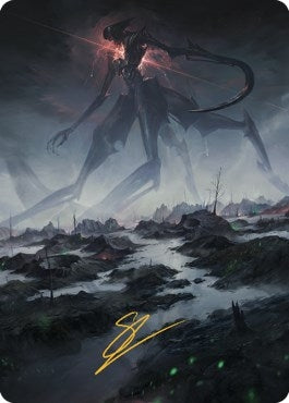 Image for Swamp (50) Art Card (Gold-Stamped Signature) (50) (Art Series: The Brothers' War) - Magic: The Gathering