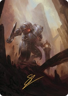 Image for Mountain Art Card (Gold-Stamped Signature) (52) (Art Series: The Brothers' War) - Magic: The Gathering