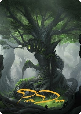 Image for Forest Art Card (Gold-Stamped Signature) (53) (Art Series: The Brothers' War) - Magic: The Gathering