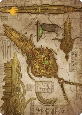 Image for Key to the City Art Card (Gold-Stamped Planeswalker Symbol) (65) (Art Series: The Brothers' War) - Magic: The Gathering