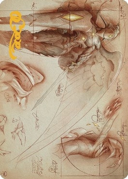 Image for Platinum Angel Art Card (Gold-Stamped Signature) (71) (Art Series: The Brothers' War) - Magic: The Gathering