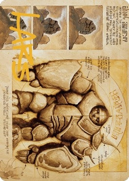 Image for Precursor Golem Art Card (Gold-Stamped Signature) (72) (Art Series: The Brothers' War) - Magic: The Gathering