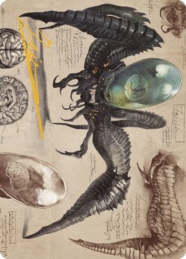 Image for Psychosis Crawler Art Card (Gold-Stamped Signature) (73) (Art Series: The Brothers' War) - Magic: The Gathering