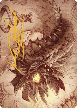 Image for Wurmcoil Engine Art Card (Gold-Stamped Signature) (81) (Art Series: The Brothers' War) - Magic: The Gathering
