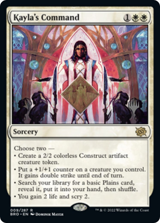 Image for Kayla's Command (9) (Promo Pack: The Brothers' War) - Magic: The Gathering