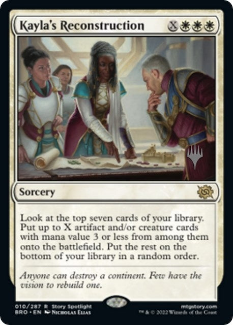 Image for Kayla's Reconstruction (10) (Promo Pack: The Brothers' War) - Magic: The Gathering