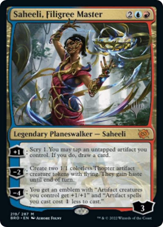 Image for Saheeli, Filigree Master (219) (Promo Pack: The Brothers' War) - Magic: The Gathering