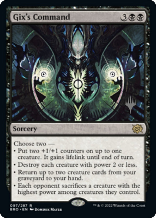 Image for Gix's Command (97) (Promo Pack: The Brothers' War) - Magic: The Gathering