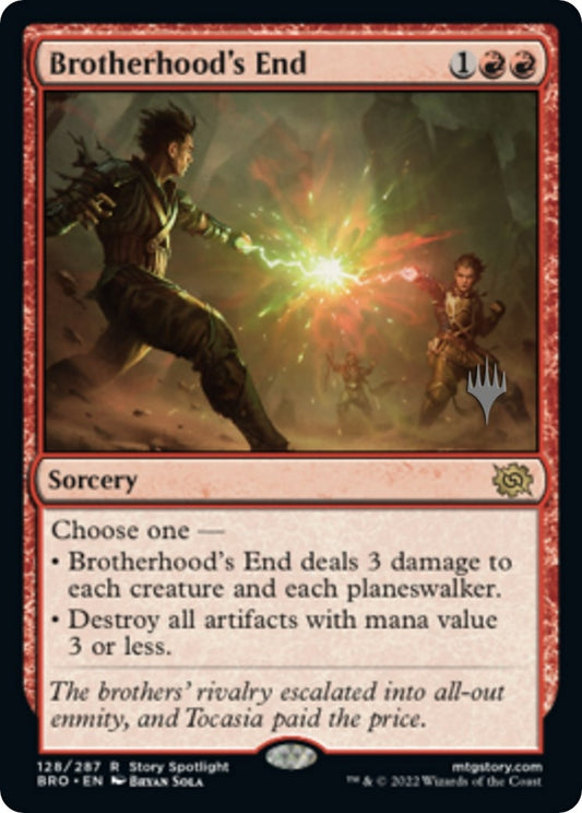 Image for Brotherhood's End (128) (Promo Pack: The Brothers' War) - Magic: The Gathering