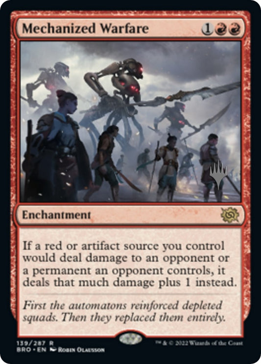 Image for Mechanized Warfare (139) (Promo Pack: The Brothers' War) - Magic: The Gathering