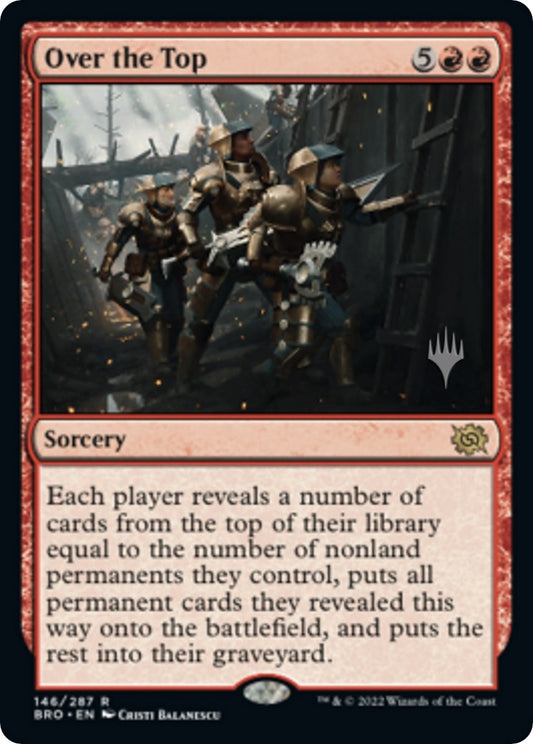 Image for Over the Top (146) (Promo Pack: The Brothers' War) - Magic: The Gathering