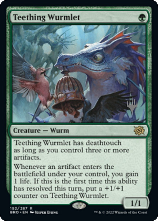 Image for Teething Wurmlet (192) (Promo Pack: The Brothers' War) - Magic: The Gathering