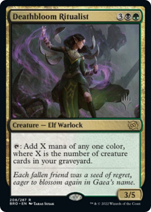 Image for Deathbloom Ritualist (208) (Promo Pack: The Brothers' War) - Magic: The Gathering