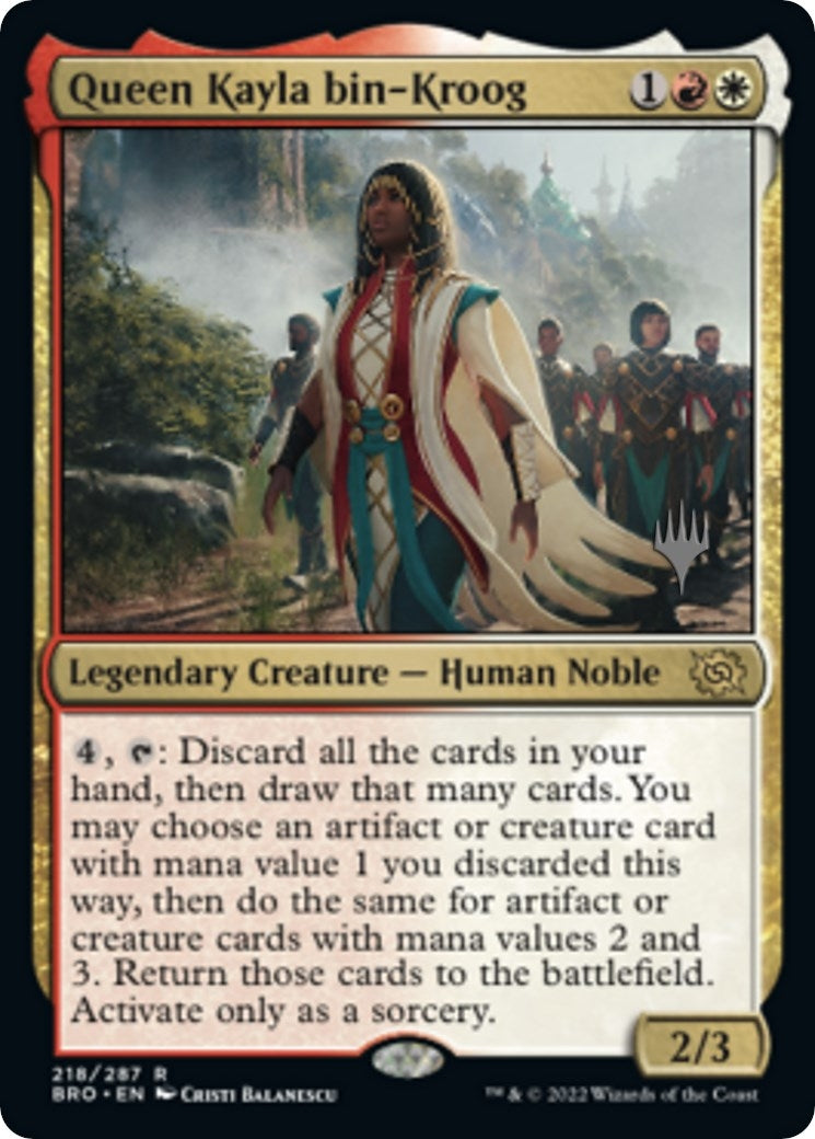 Image for Queen Kayla bin-Kroog (218) (Promo Pack: The Brothers' War) - Magic: The Gathering