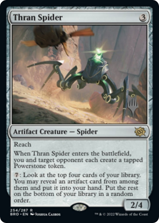 Image for Thran Spider (254) (Promo Pack: The Brothers' War) - Magic: The Gathering