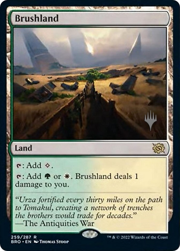 Image for Brushland (259) (Promo Pack: The Brothers' War) - Magic: The Gathering