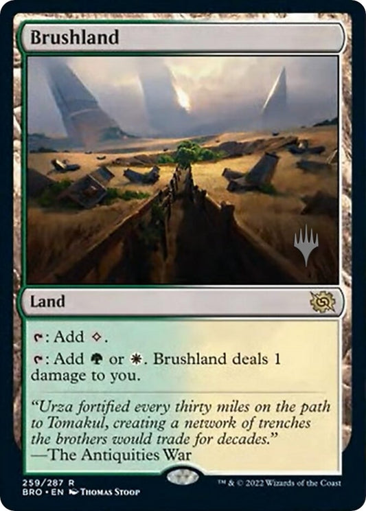 Image for Brushland (259) (Promo Pack: The Brothers' War) - Magic: The Gathering