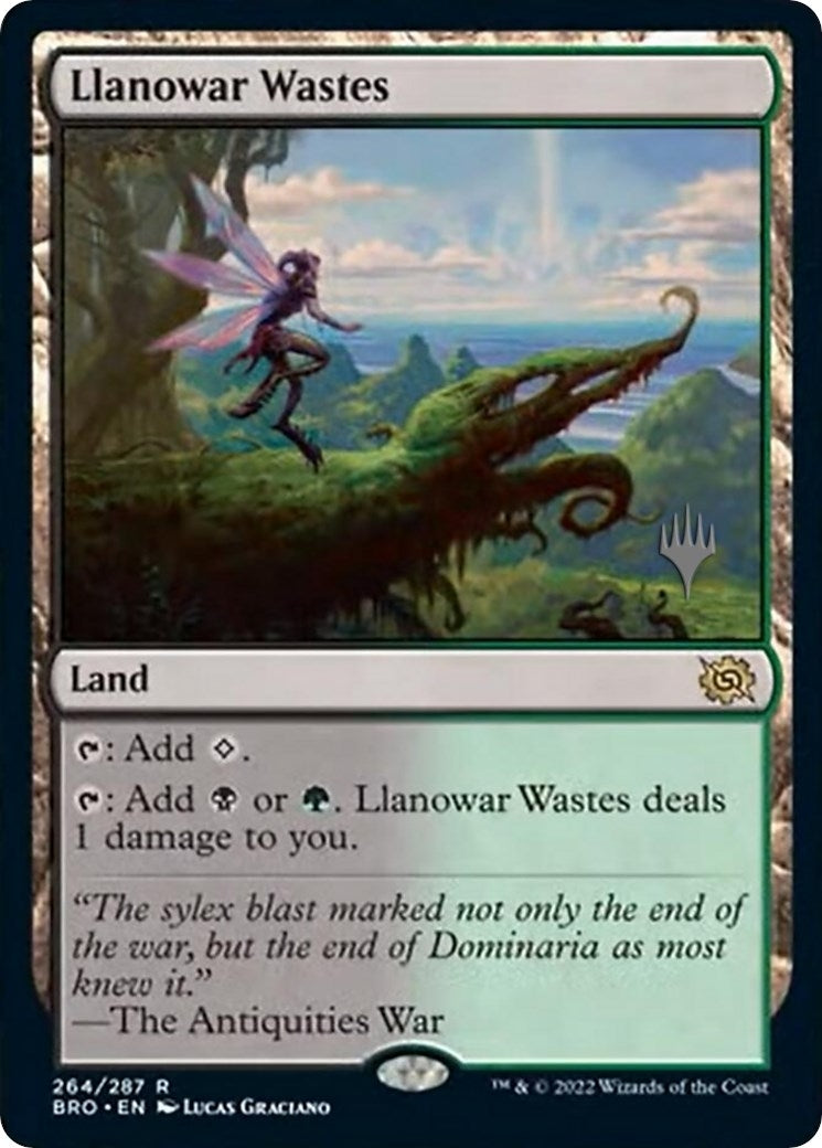 Image for Llanowar Wastes (264) (Promo Pack: The Brothers' War) - Magic: The Gathering