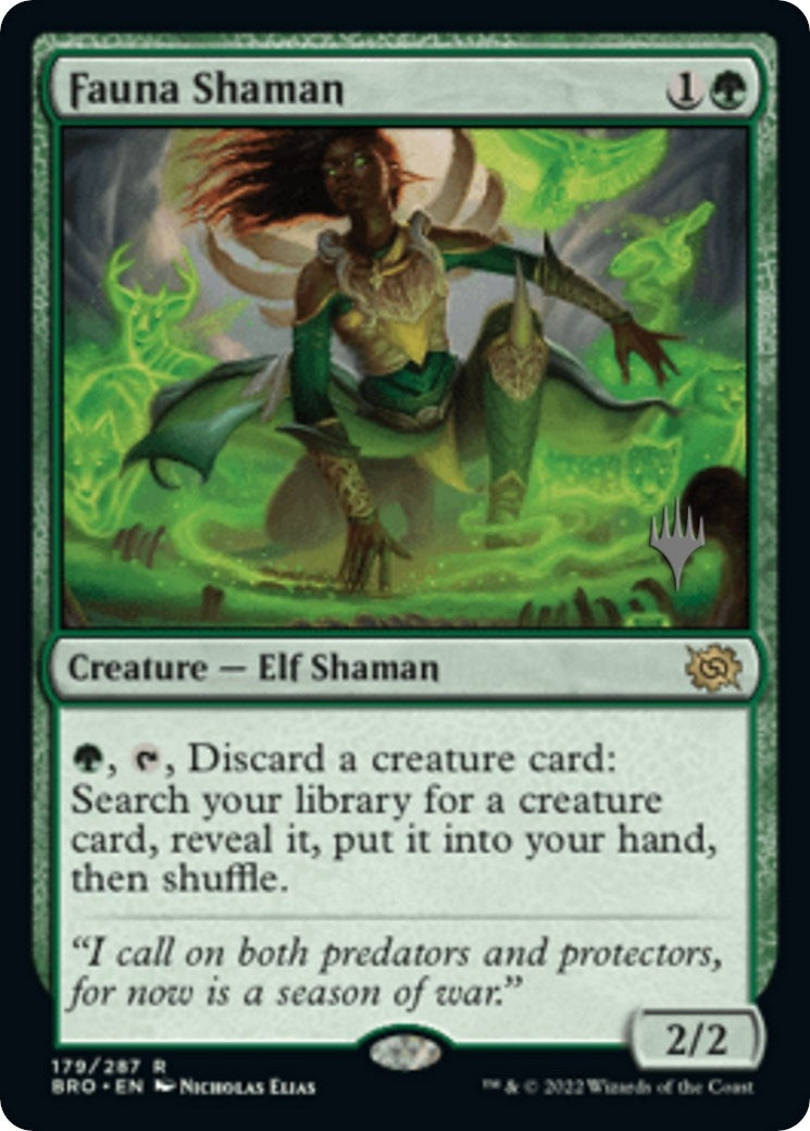 Image for Fauna Shaman (179) (Promo Pack: The Brothers' War) - Magic: The Gathering