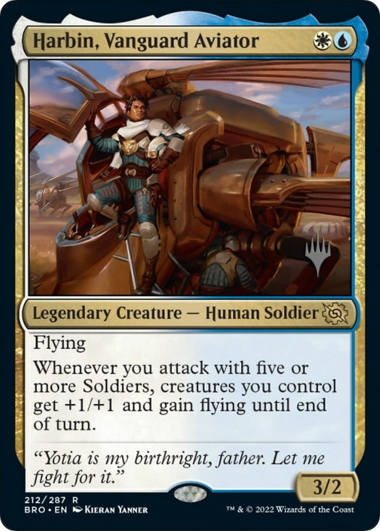 Image for Harbin, Vanguard Aviator (212) (Promo Pack: The Brothers' War) - Magic: The Gathering