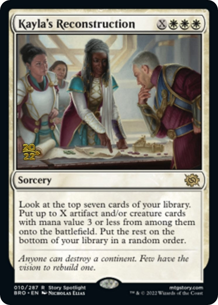 Image for Kayla's Reconstruction (10) (Prerelease Cards) - Magic: The Gathering