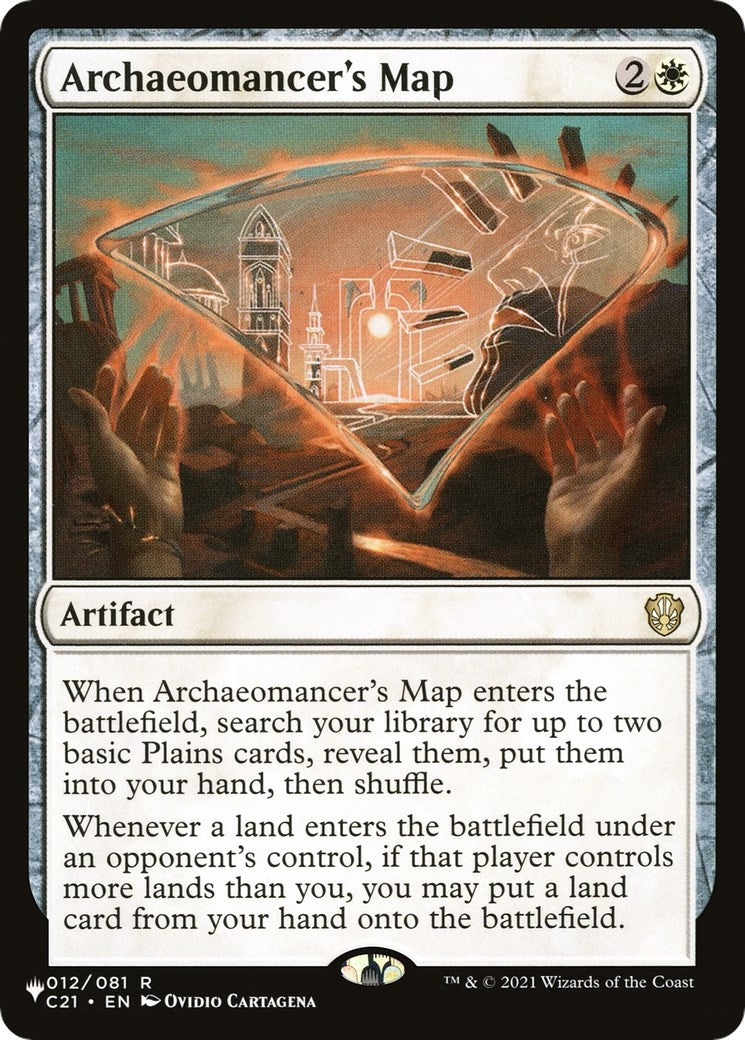 Image for Archaeomancer's Map (012/081) (The List Reprints) - Magic: The Gathering
