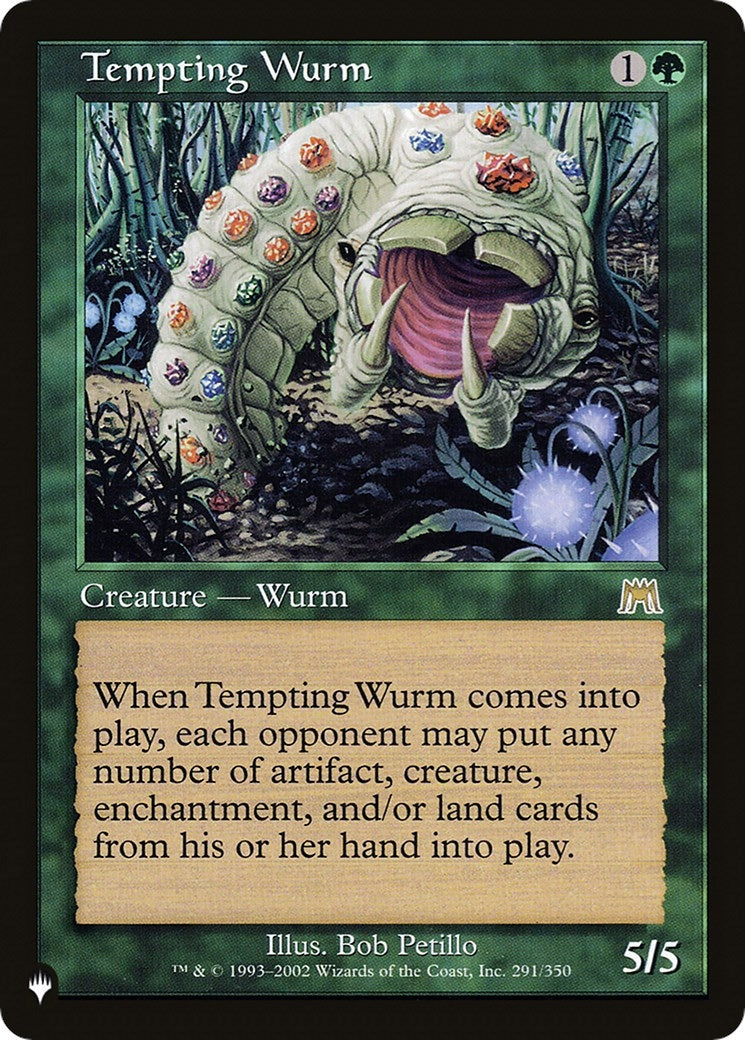 Image for Tempting Wurm (291/350) (The List Reprints) - Magic: The Gathering