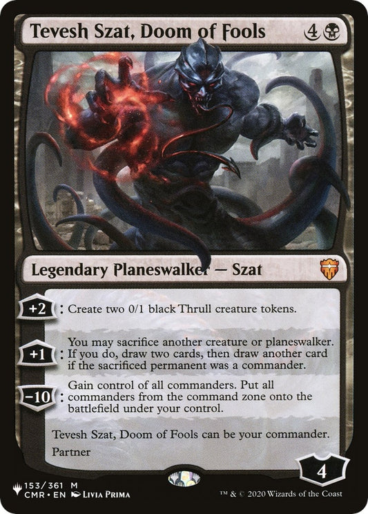 Image for Tevesh Szat, Doom of Fools (153/361) (The List Reprints) - Magic: The Gathering