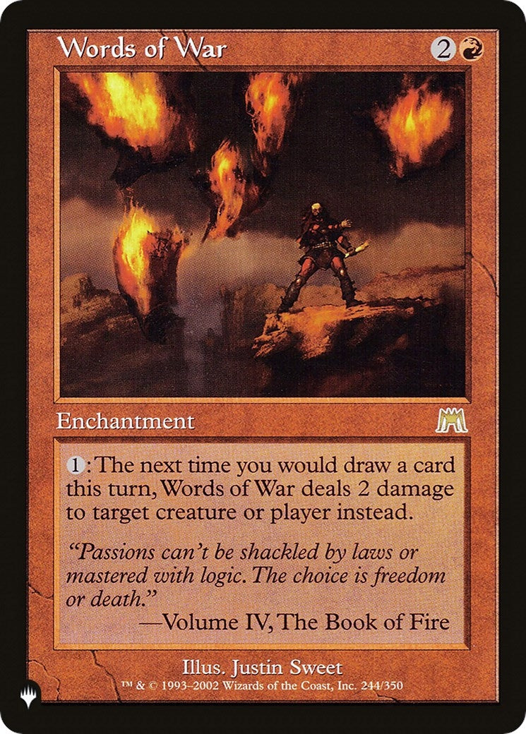 Image for Words of War (244/350) (The List Reprints) - Magic: The Gathering