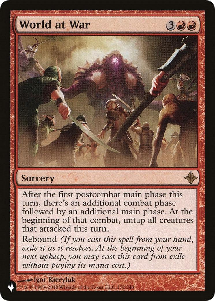 Image for World at War (172/248) (The List Reprints) - Magic: The Gathering