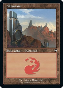 Image for Mountain (36) (Retro Frame) (36) (Commander: The Brothers' War) - Magic: The Gathering