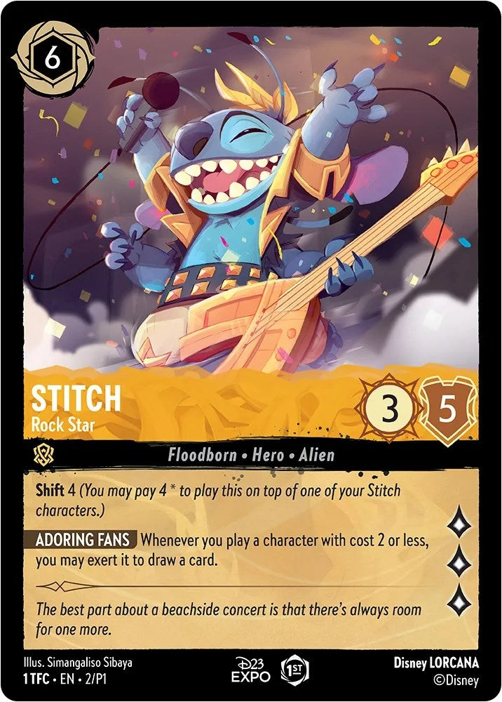 Image for Stitch - Rock Star (2) (D23 Promos) - Disney Lorcana