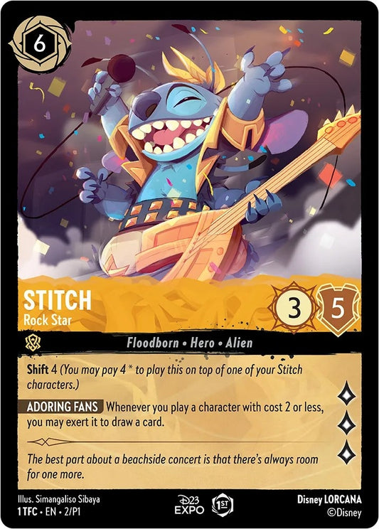 Image for Stitch - Rock Star (2) (D23 Promos) - Disney Lorcana