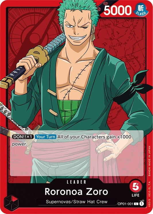 Image for Roronoa Zoro (001) (OP01-001) (Romance Dawn) - One Piece Card Game
