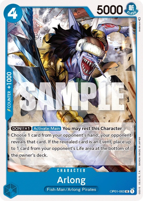 Image for Arlong (OP01-063) (Romance Dawn) - One Piece Card Game
