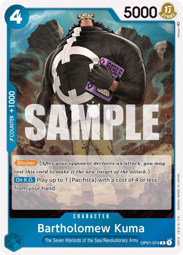 Image for Bartholomew Kuma (OP01-074) (Romance Dawn) - One Piece Card Game