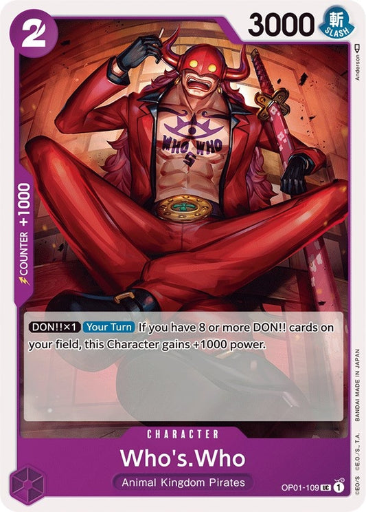 Image for Who's.Who (OP01-109) (Romance Dawn) - One Piece Card Game
