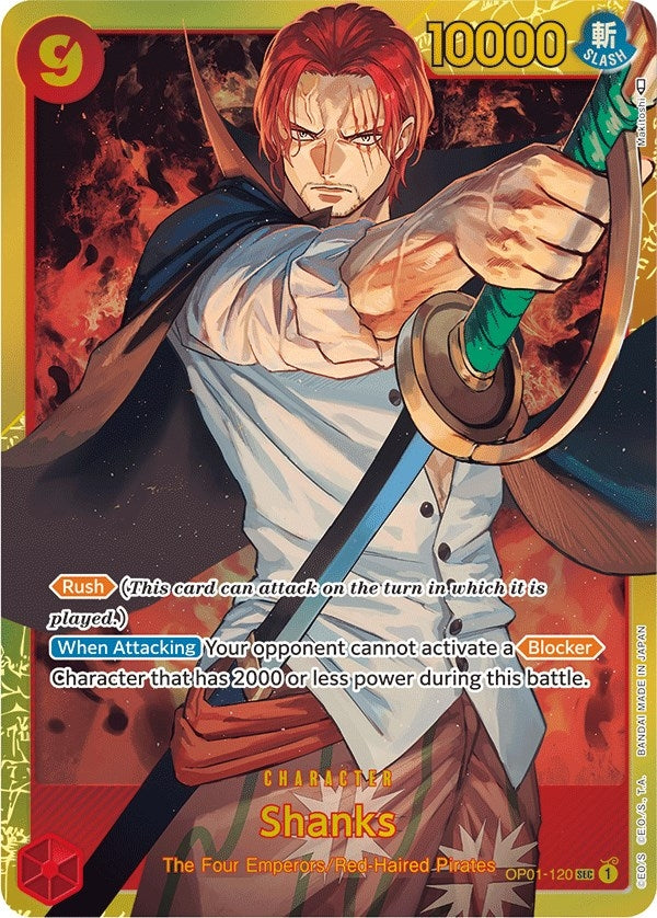 Image for Shanks (OP01-120) (Romance Dawn) - One Piece Card Game