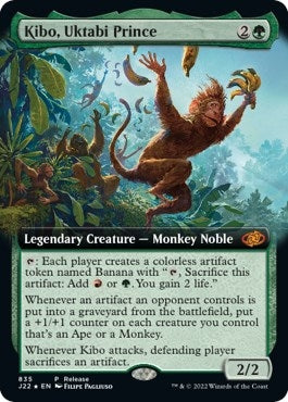Image for Kibo, Uktabi Prince (Extended Art) (835) (Launch Party & Release Event Promos) - Magic: The Gathering