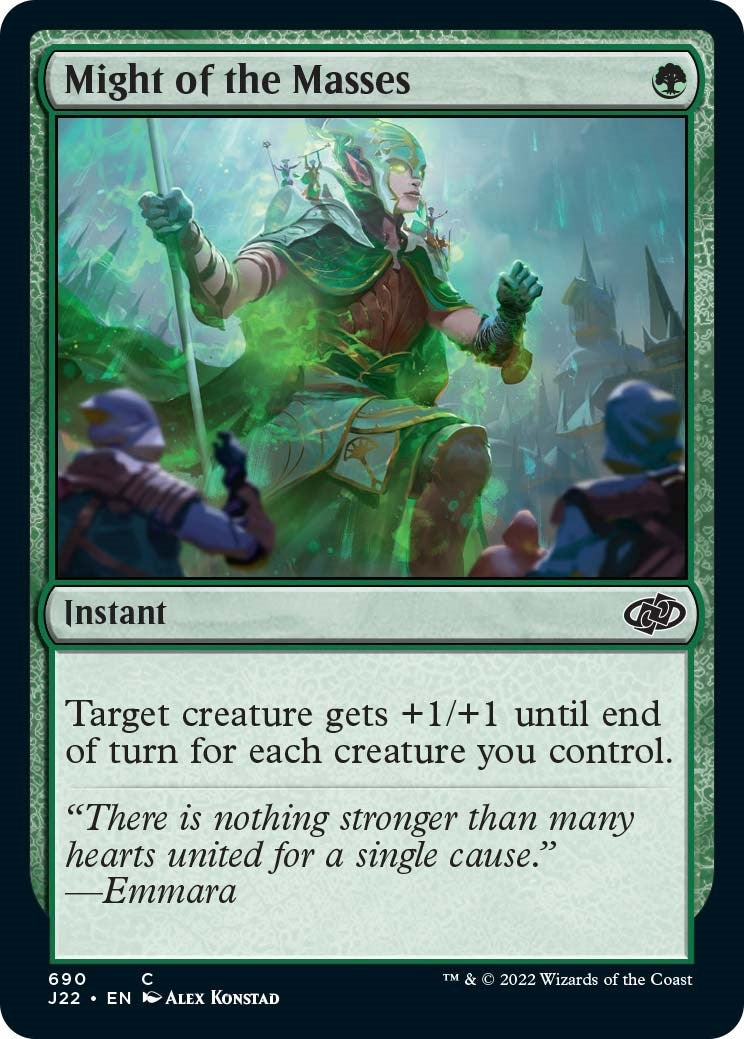 Image for Might of the Masses (690) (Jumpstart 2022) - Magic: The Gathering