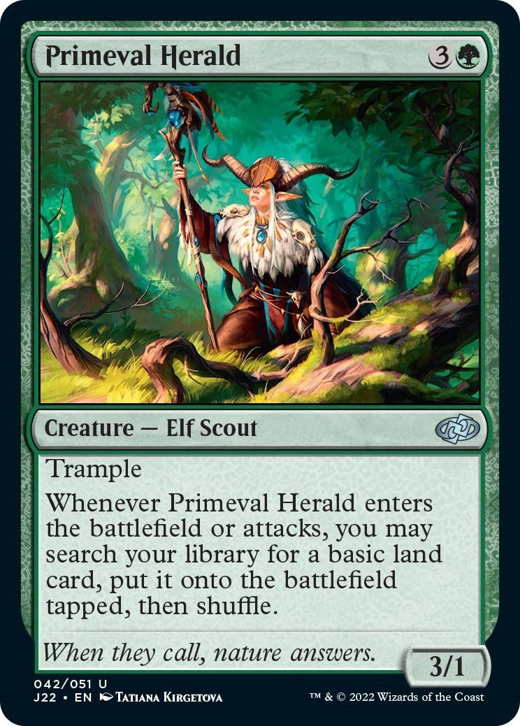 Image for Primeval Herald (42) (Jumpstart 2022) - Magic: The Gathering