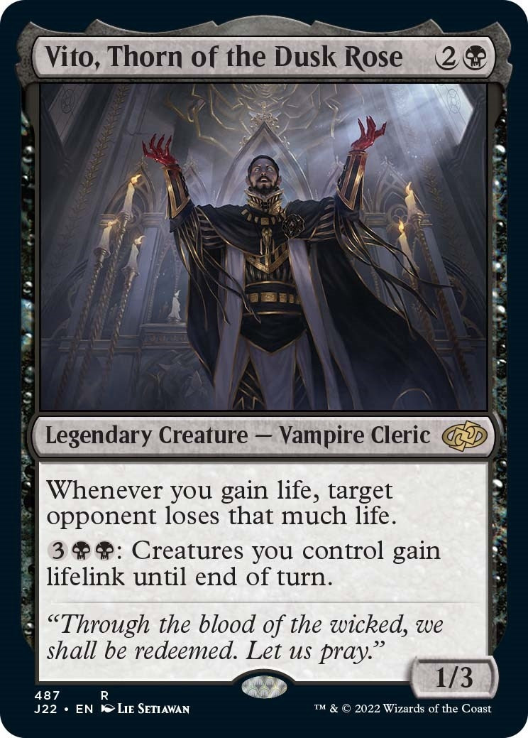 Image for Vito, Thorn of the Dusk Rose (487) (Jumpstart 2022) - Magic: The Gathering