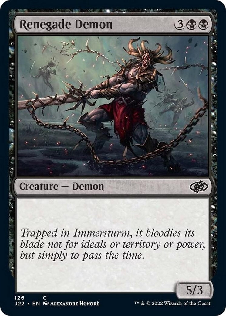 Image for Renegade Demon (126) (Jumpstart 2022) - Magic: The Gathering