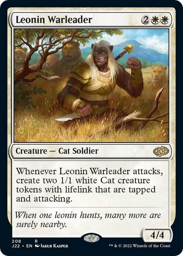 Image for Leonin Warleader (208) (Jumpstart 2022) - Magic: The Gathering