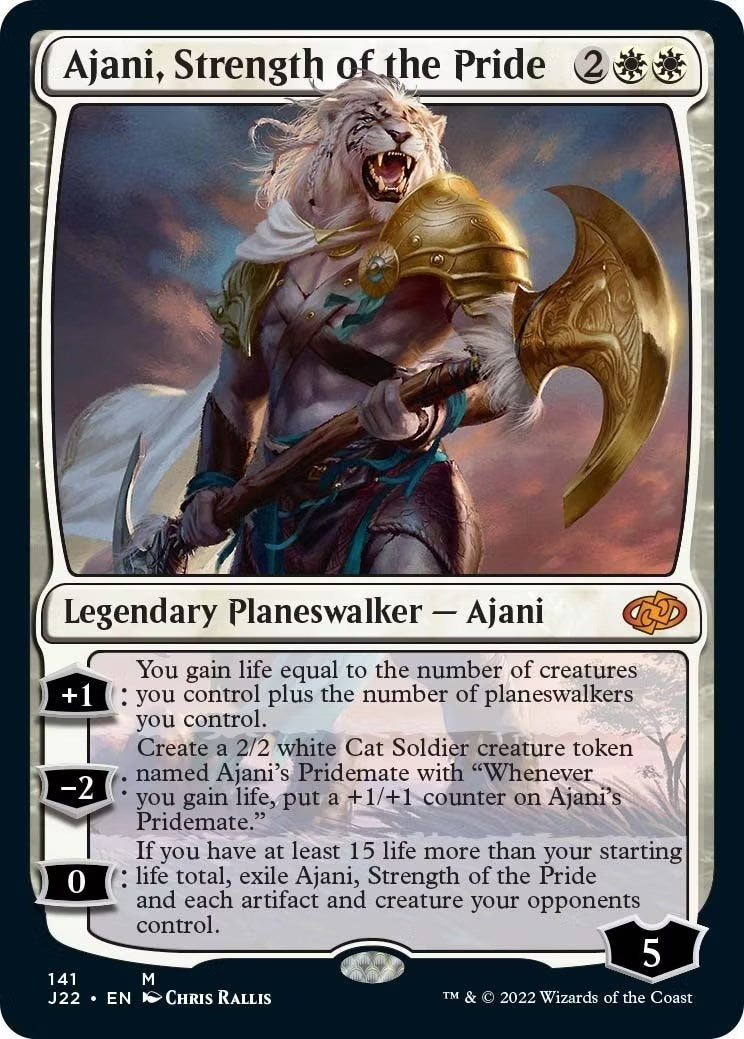 Image for Ajani, Strength of the Pride (141) (Jumpstart 2022) - Magic: The Gathering